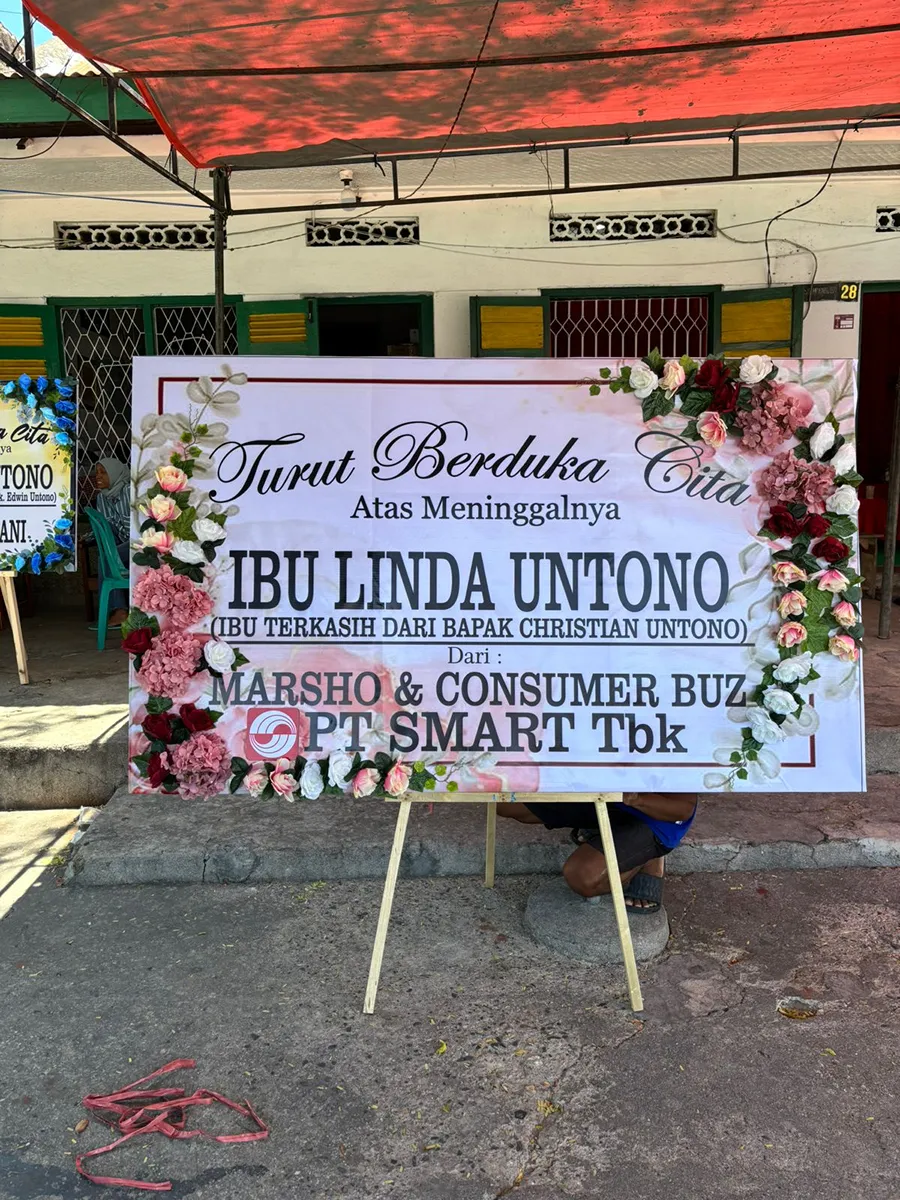 Papan krans 200x120 (tidak pakai bunga kaki)